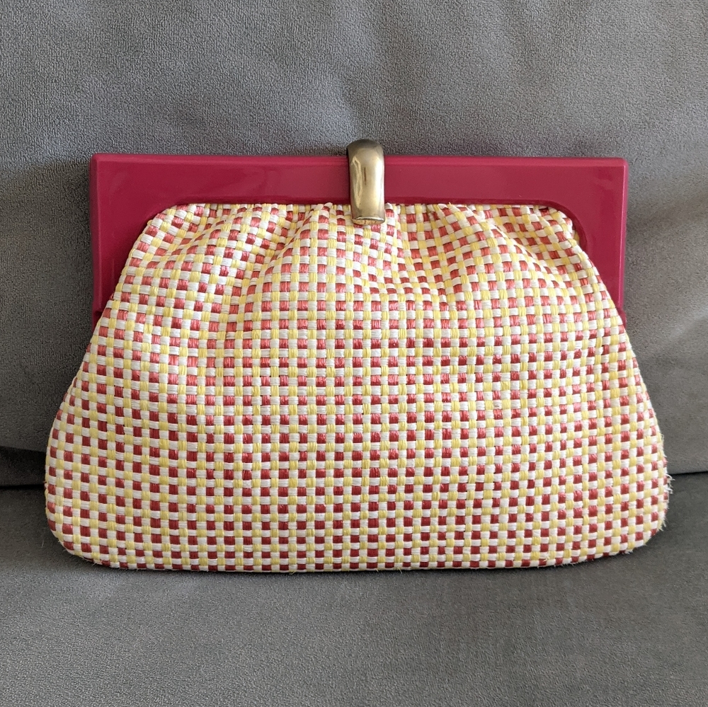 Vintage Axiom woven clutch